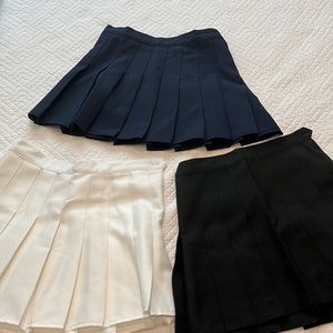 Lot of 3 American Apparel Tennis Skirts size small like new